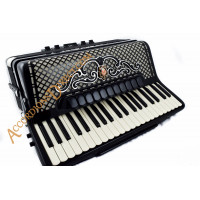 Scandalli Super VI Extreme 41 Key 120 bass double tone chamber piano accordion with artisan reeds, octave tuned. MIDI options available.